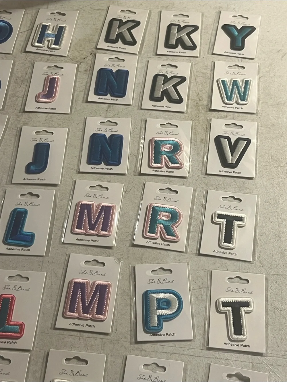 Alphabet Letter Wall Decals - Assorted Colors #5